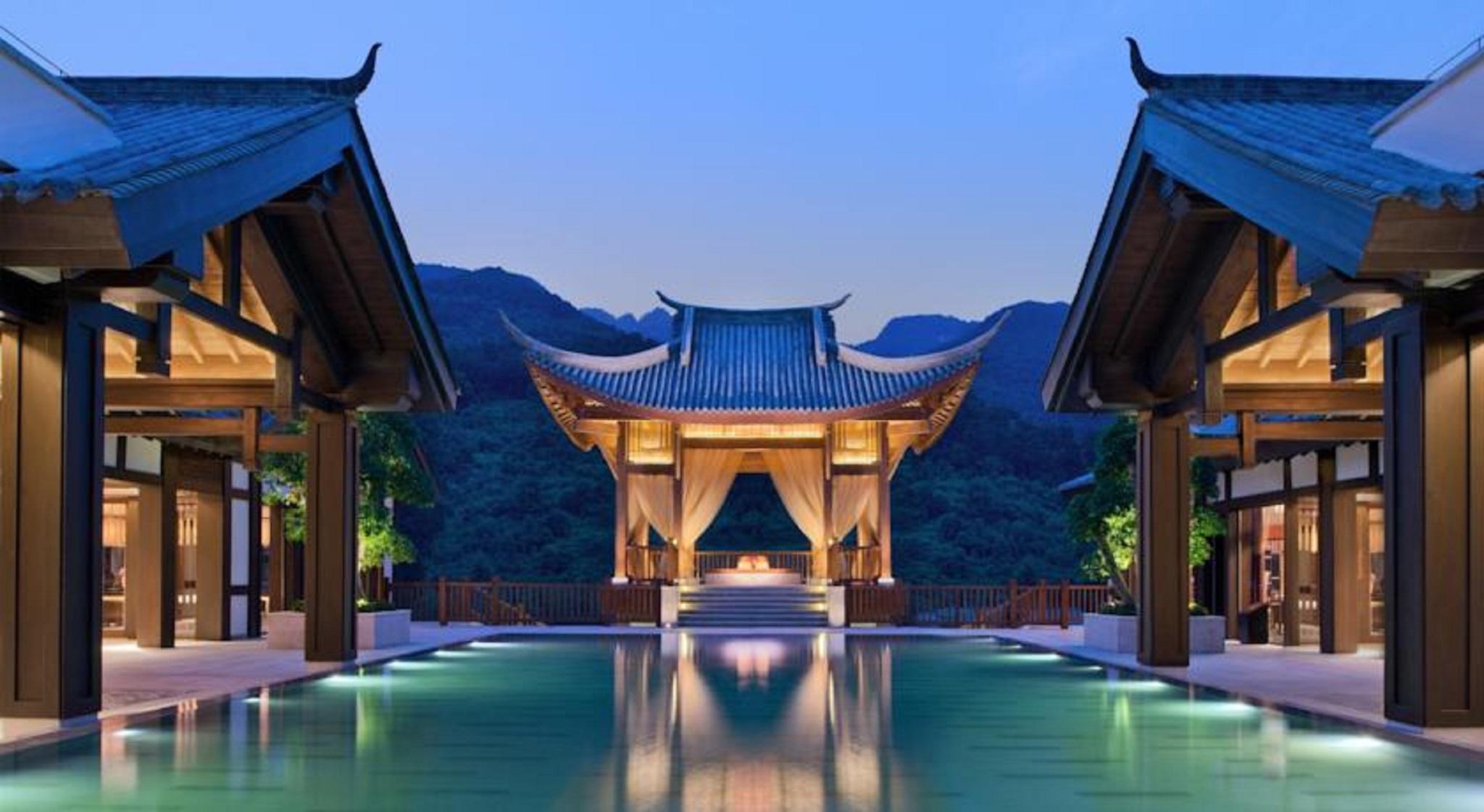 Banyan Tree Chongqing Beibei Hotell Exteriör bild
